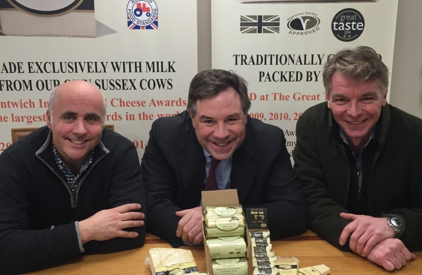 Meeting Rob Bookham and Tim Harrison at Charmer Cheese, Rudgwick