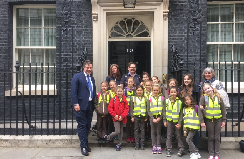 12th Horsham Brownies visiting No.10 Downing Street 