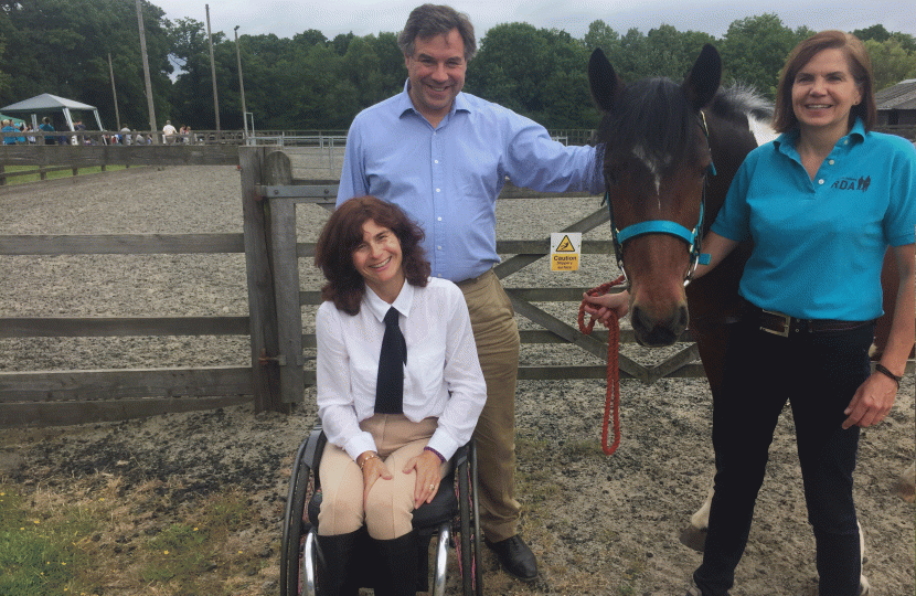 On a recent visit to South Downs RDA at Slinfold - the local branch celebrates its 40th Anniversary this year. 