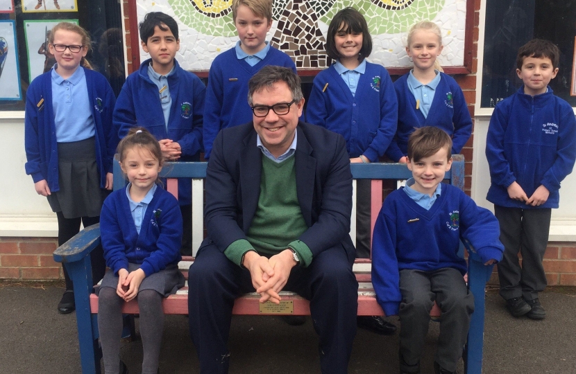Meeting the School Council as part of my visit to  St Andrews School in Nuthurst last Friday