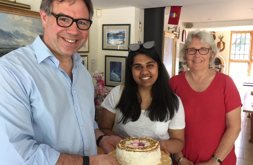 In a busy weekend of events it was a pleasure to attend the Alzheimer’s Society Tea Party at Warnham Park - here with the winner of the Cake Baking!