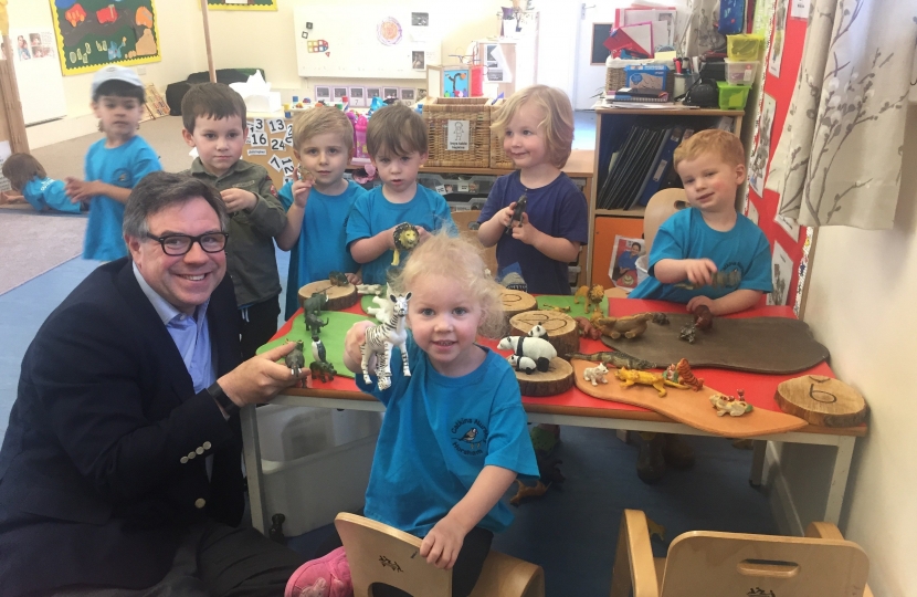 On a recent visit to Catkins Nursury in Horsham who were celebrating their first Ofsted Report - it rated them “Outstanding”.