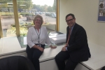 On a recent visit to Fisher Clinical Services on the edge of Horsham, hearing about their impressive growth.