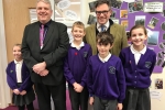 Jeremy Quin recently visited Mr Simmons and pupils at  Barns Green School  which has recently received excellent Key Stage 2 results.